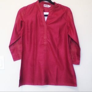 NWT Ethnic Indian Kurti / Tunic , viscose+ silk ,S